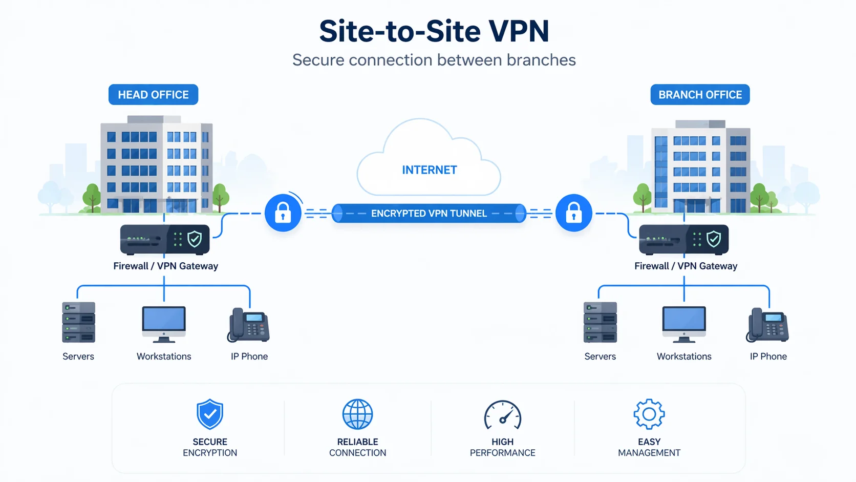 VPN между филиалами: безопасная связь между офисами